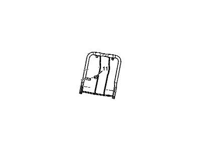GM 19257277 Seat Back Frame