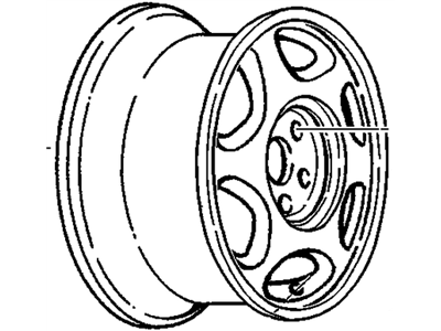 GM 12360904 Wheel, Alloy