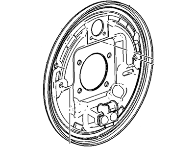 GM 94553900 Plate Asm-Rear Brake Backing