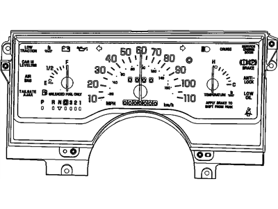 GM 16209244 Instrument Panel Gage CLUSTER