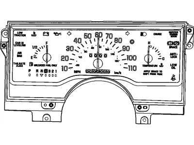 GM 16192434 Gauge Cluster