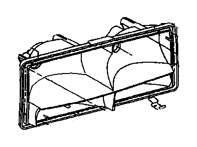 GM 16521893 Lens, Front Headlamp (W/Housing)