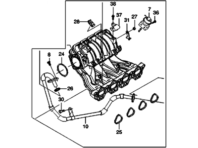 GM 96946197 Manifold Asm, Intake