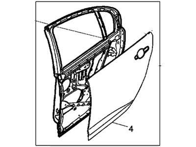 GM 92260135 Door Shell