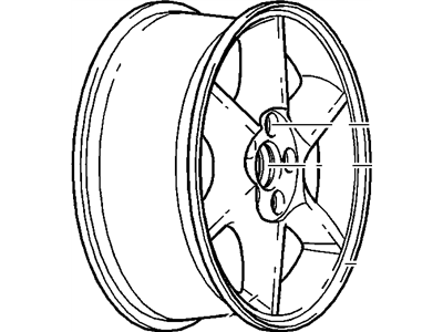 GM 9593646 Wheel Rim-16X7 *Chrome