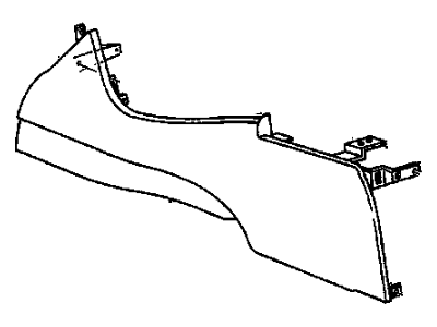 GM 12536885 Console Asm, Front Floor (LH) *Graphite