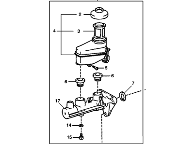 GM 94857032 Cylinder, Brake Master