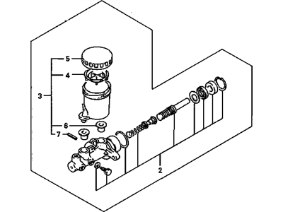 GM 91172908 Cylinder, Brake Master