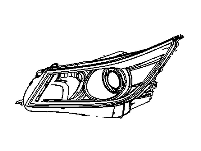 GM 19351928 Headlamp Kit (Service)