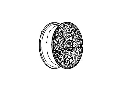 GM 12535622 Radio 16X7 5 Lug Aluminium Single Wheel Rim Compatible