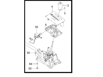 GM 95978788 Gear Shift Assembly