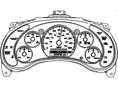 GM 16248375 Instrument Cluster Assembly