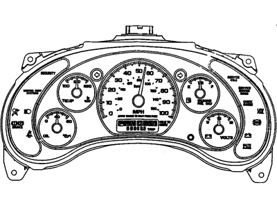 GM 9353785 Instrument Cluster