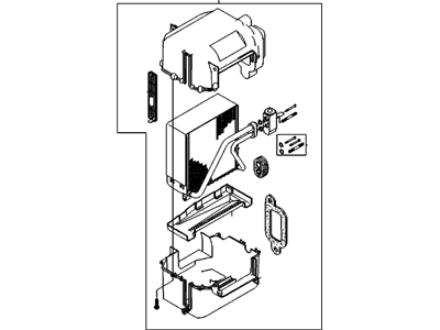 GM 96539681 Evaporator Core