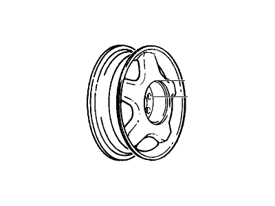 GM 12368860 Wheel Rim Kit, Aluminum *Bavarian Silv