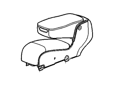 GM 25830909 Seat Asm-Front Center *Shale