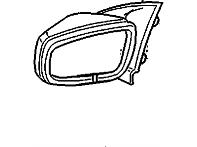 GM 10250888 Mirror, Outside Rear View