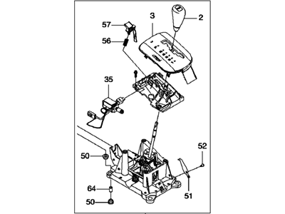 GM 96804690 Lever, Automatic Transmission Gear Shift