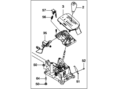 GM 96832756 Gear Shift Assembly