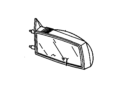 GM 22570242 Mirror Asm-Outside Rear View *Black