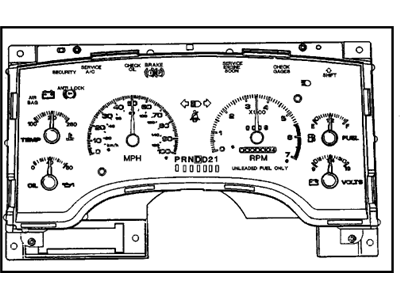 GM 16198285 Instrument Panel Gage CLUSTER