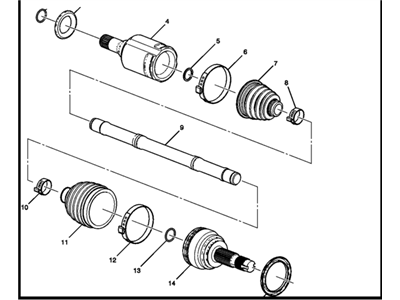 GM 60004301 Axle Assembly