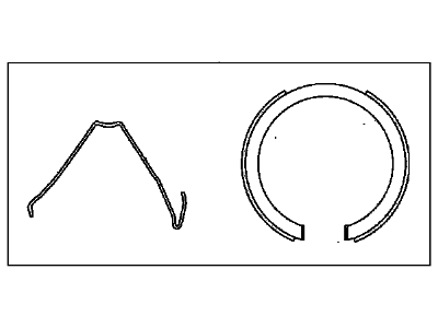 GM 92511264 Park Brake Shoes