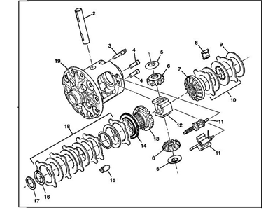 GM 22792305 Rear Locking Differential Axle Asm 8.6