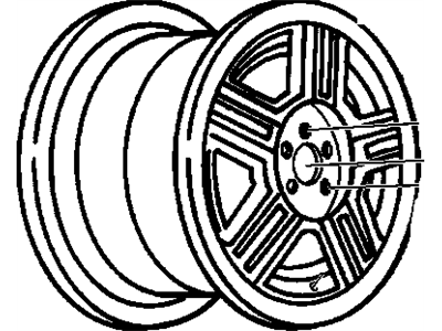 GM 10174996 Wheel Rim, 16X8 (Front)