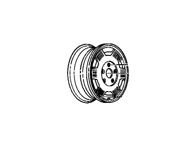 GM 12351938 Wheel Rim, Alu 15 X 6