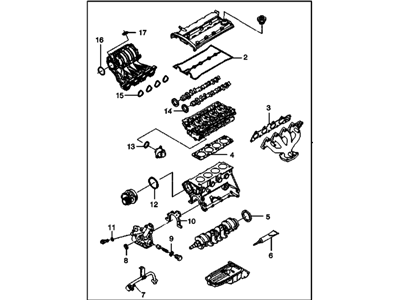 GM 93742687 Overhaul Gasket Set