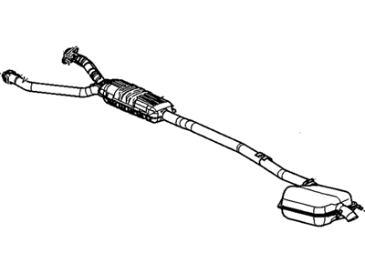 GM 25770392 Muffler & Pipe
