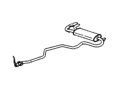 GM 25609141 Exhaust Muffler Assembly (W/Tail Pipe)