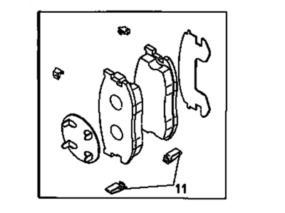 GM 94449206 Pad Kit-Front Brake Disc