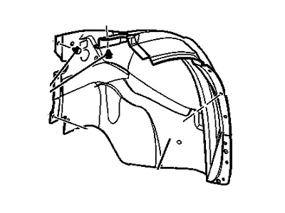GM 25849005 Fender Liner