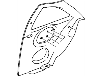 GM 22655445 Panel Asm-Quarter Trim <Use 1C4M*Graphite