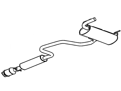 GM 20818630 Muffler & Pipe