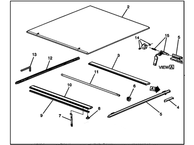 GM 23129000 Standard Box Soft Roll-Up Tonneau Cover with Bowtie Logo