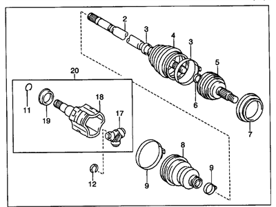 GM 26067687 Axle Assembly
