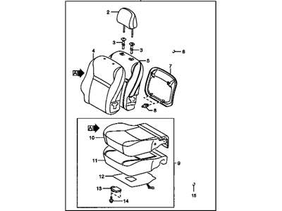 GM 19185010 Seat Assembly