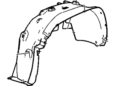GM 22739802 Fender Liner