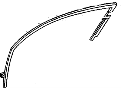 GM 22605804 Channel Asm-Front Side Door Window *Black