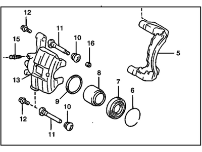 GM 94857013 Caliper, Front Brake
