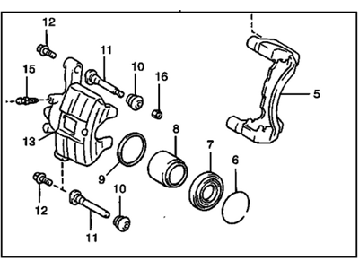 GM 94857012 Caliper, Front Brake