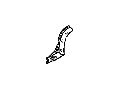 GM 25625453 Weatherstrip Asm-Rear Side Door Below Belt Rear Auxiliary