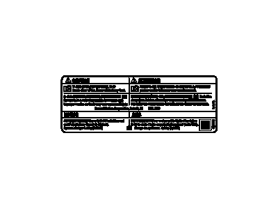 GM 20972749 AC Label