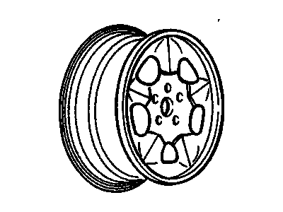 GM 12365447 Wheel, Alloy