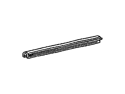 GM 20476549 S/Strip Asm Rear Door Window Outer At Belt *Bright/Black