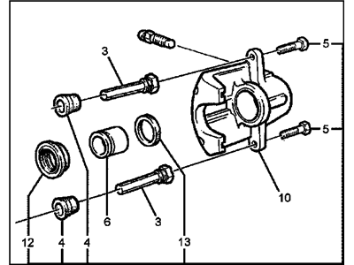 GM 92147153 Caliper Kit, Rear Brake <See Guide/Bfo>