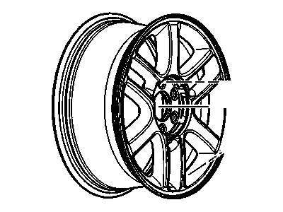 GM 9595872 Wheel-18X8 Aluminum Polished